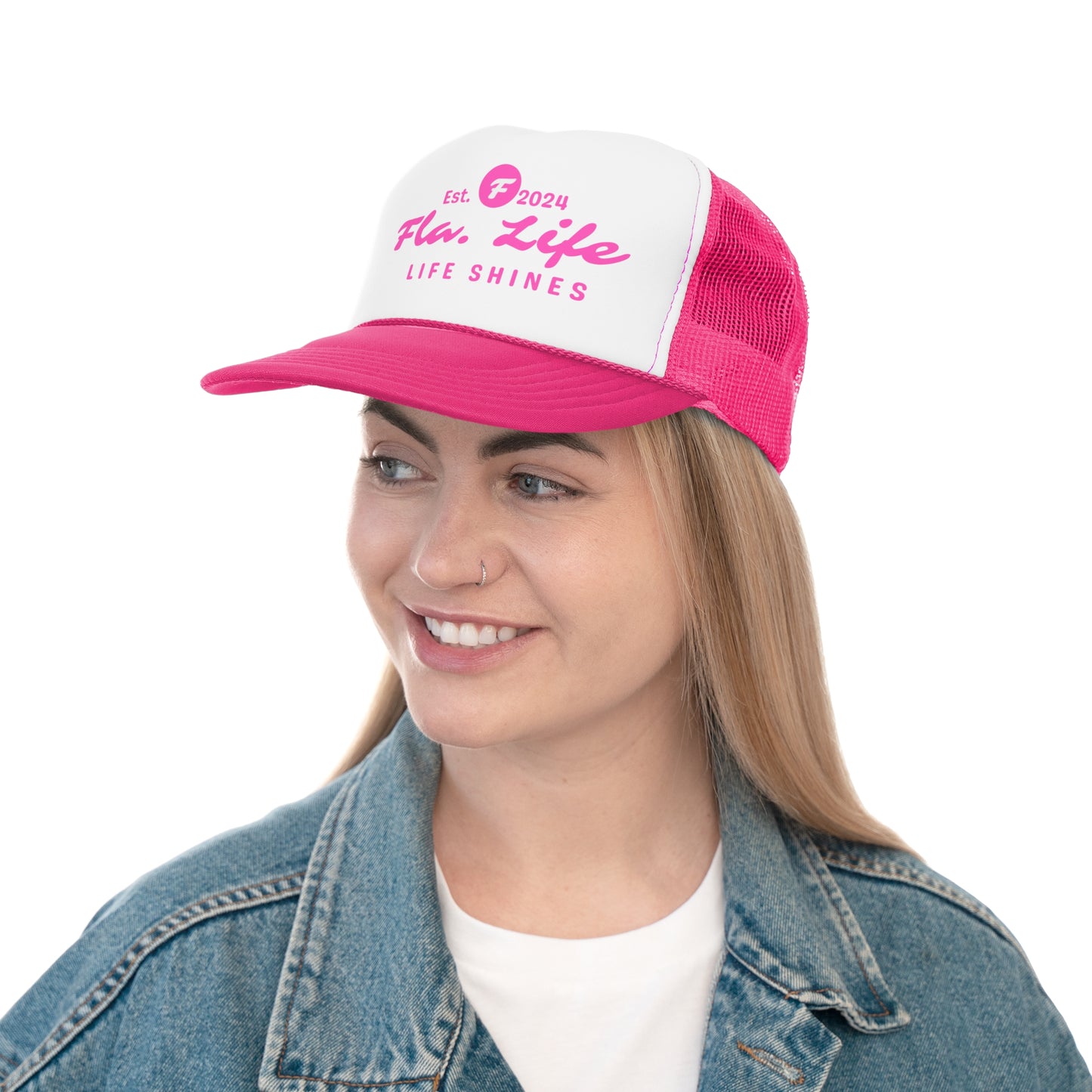 Foam Trucker Caps Pink