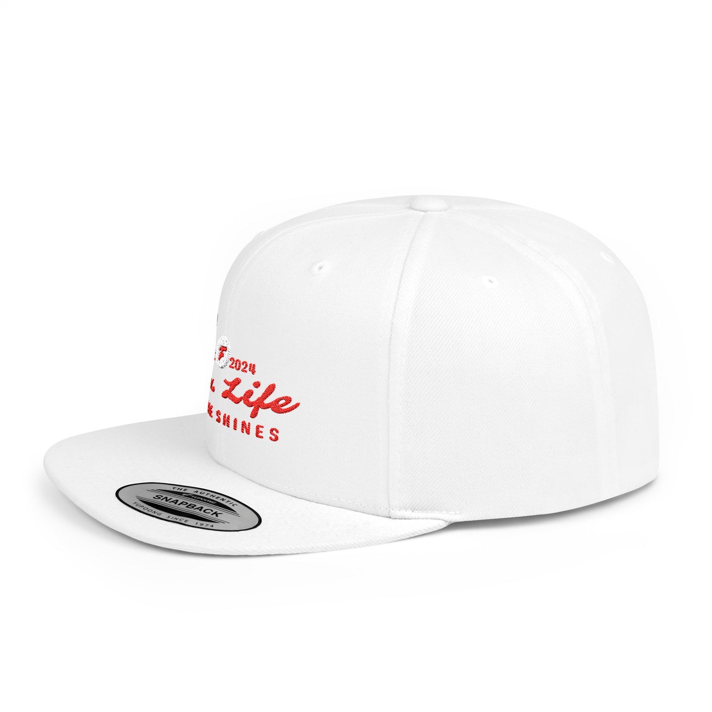 Flat Bill Snapback Red