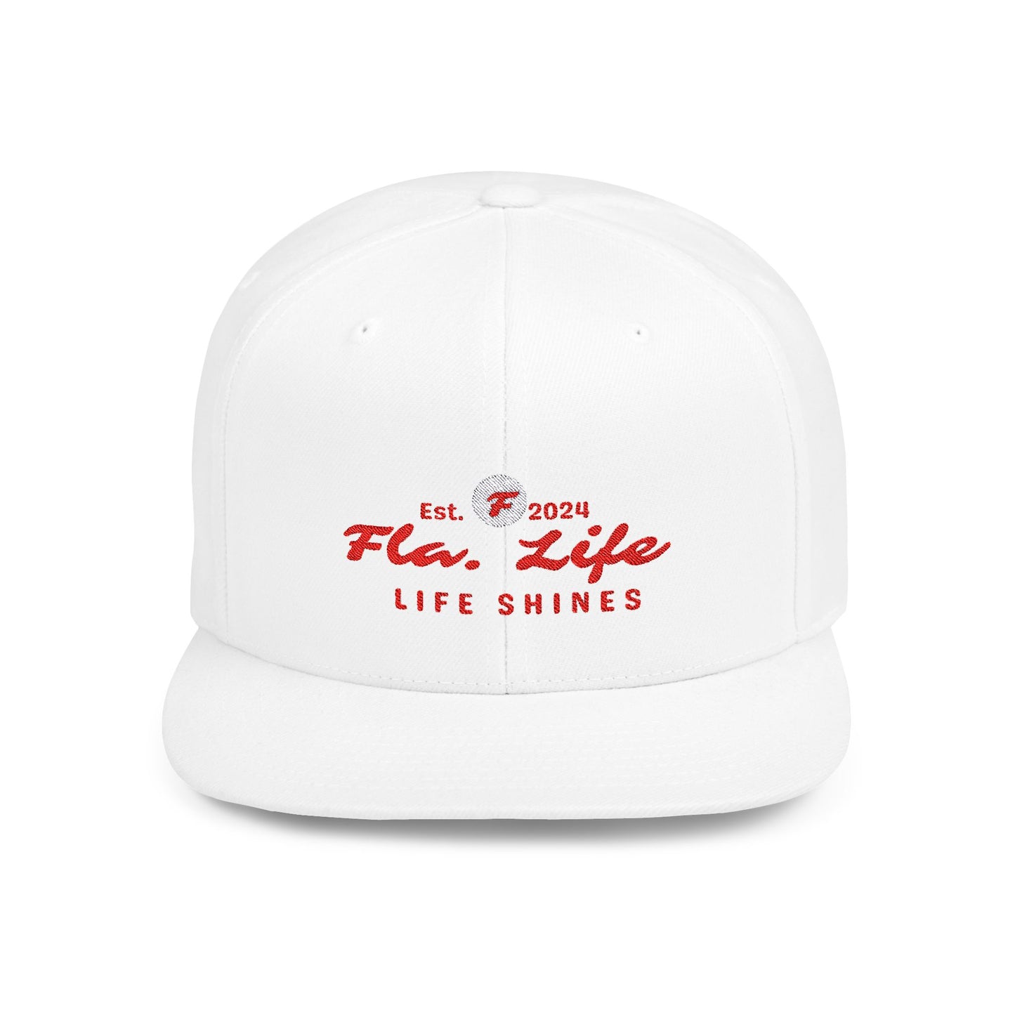 Flat Bill Snapback Red