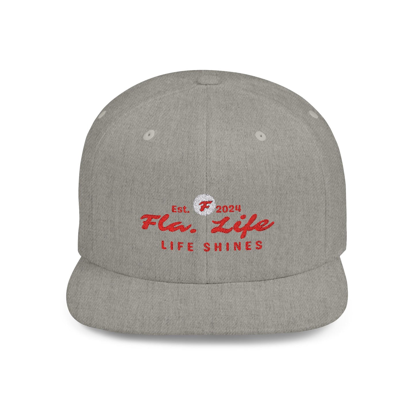 Flat Bill Snapback Red