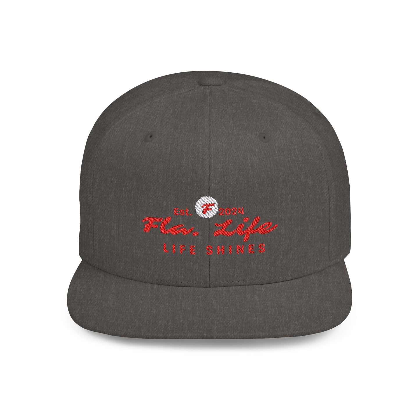 Flat Bill Snapback Red