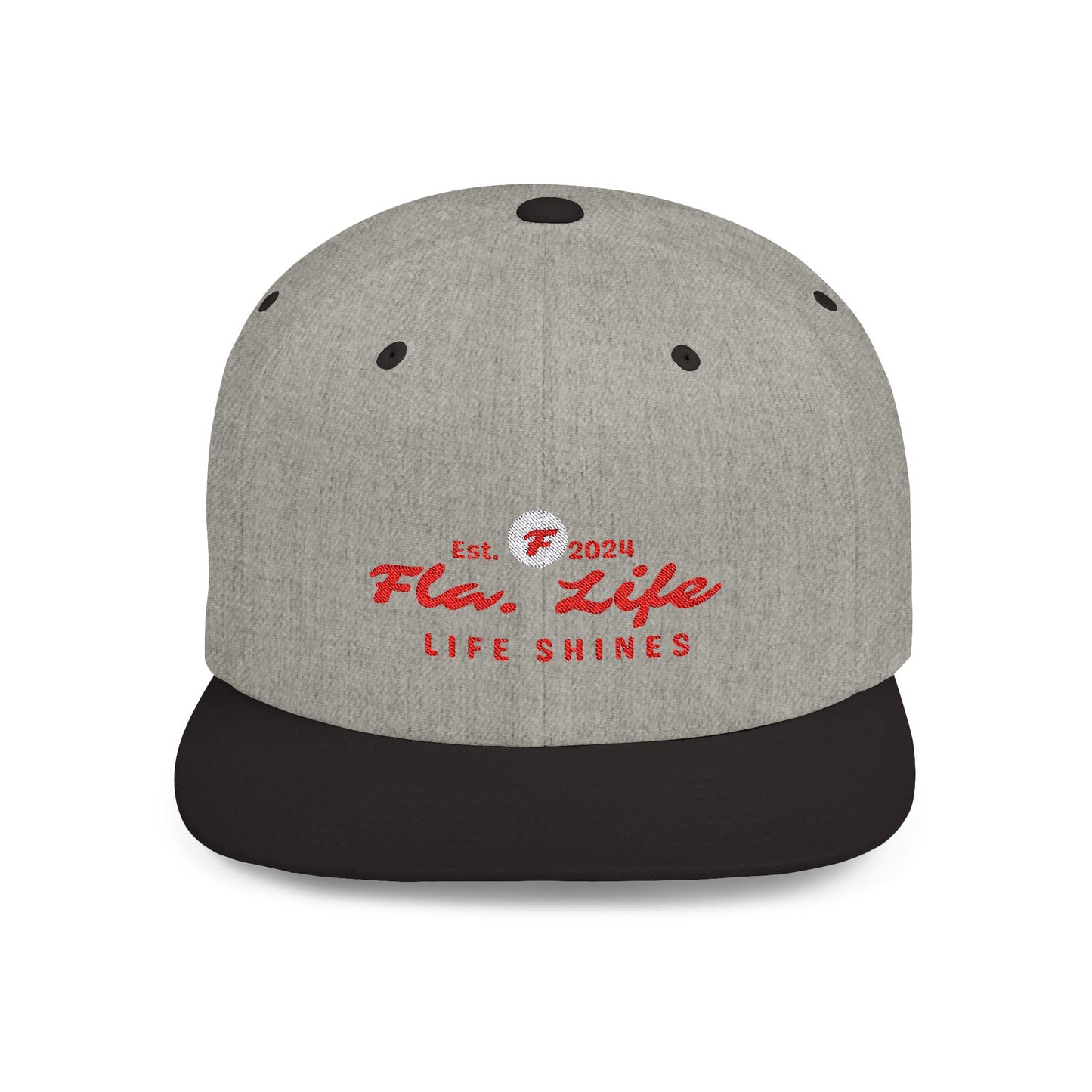 Flat Bill Snapback Red