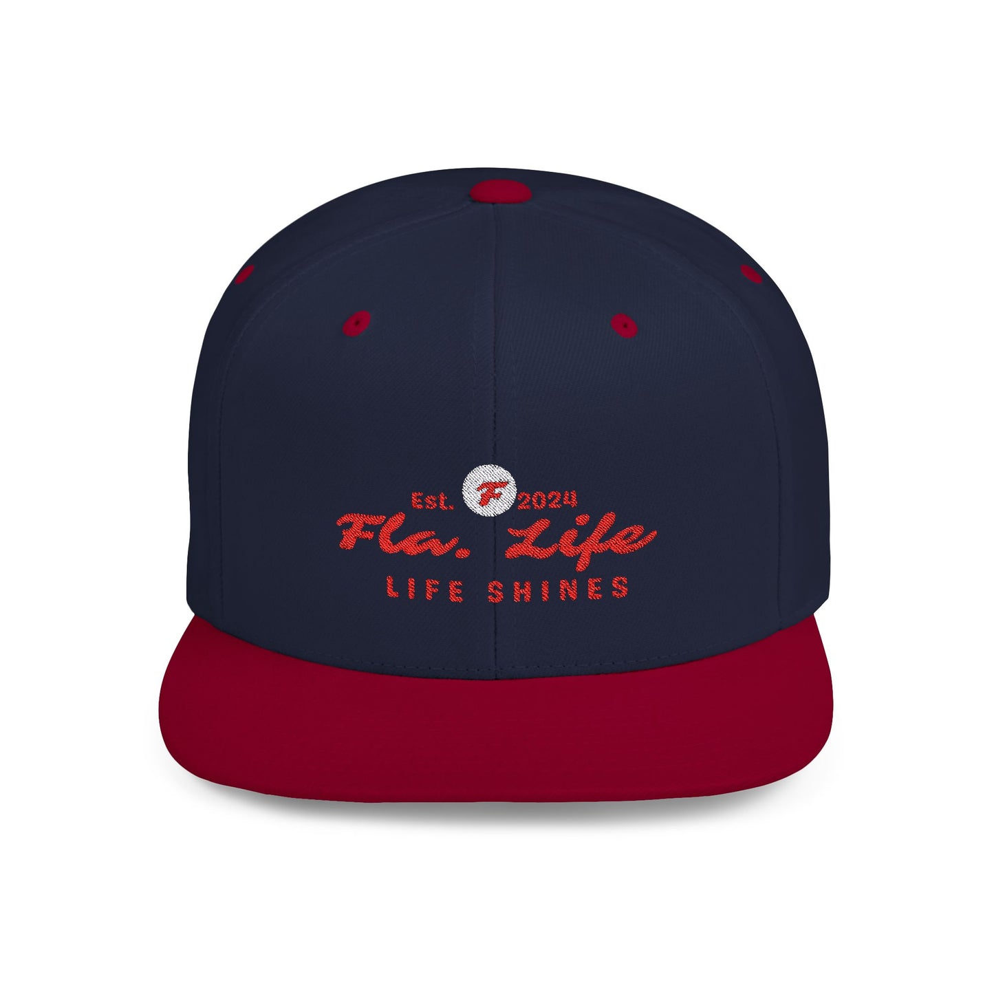 Flat Bill Snapback Red